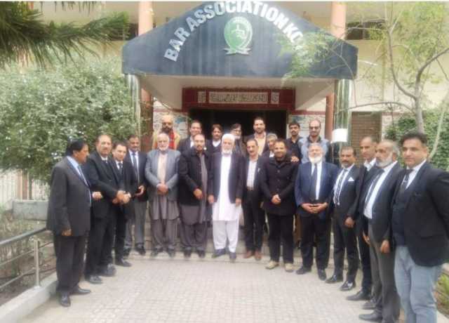 حریت وفد کی بار ایسوسی ایشن کوٹلی کی قیادت سے ملاقات