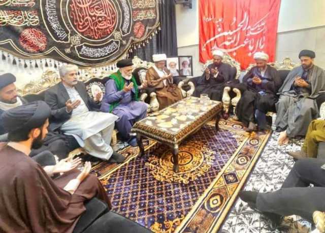 علامہ شبیر حسن میثمی کی علامہ امجد حسین عابدی سے ملاقات، والد کی وفات پر اظہار افسوس 