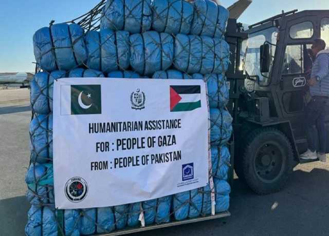 پاکستان کیجانب سے فلسطینیوں کیلئے 100 ٹن امدادی سامان روانہ