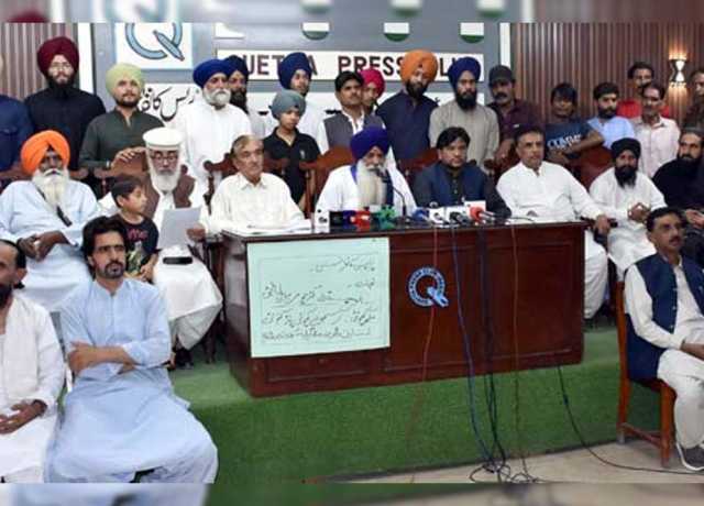 کوئٹہ، ہماری عبادتگاہ مسمار کرکے تجارتی پلازہ بنانا قابل مذمت ہے، سکھ برادری