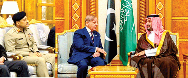 شہباز شریف ‘ شہزادہ محمدملاقات تجارت کے فروغ عالمی علاقائی امور رپر تبادلہ خیال فیلڈ مارشل بھی موجودہ تھے 