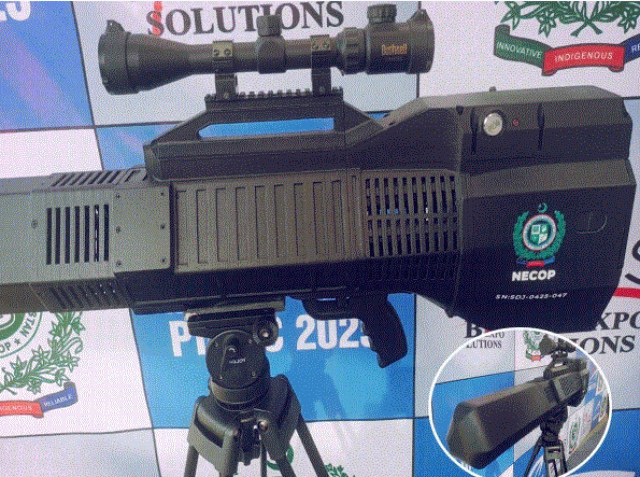 میری ٹائم کانفرنس ایکسپو میں پاکستانی ساختہ ڈرون جیمرگن'صفرا' لانچ کردیا گیا