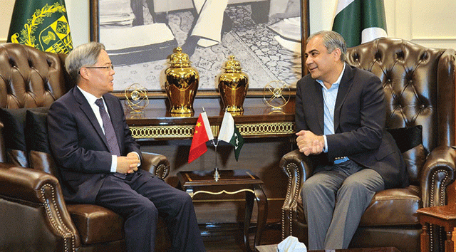 محسن  نقوی  سے  ملاقات  ‘ پاکستان کیساتھ  تعاون  جاری  رکھیں  گے : چینی  سفیر 