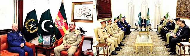 جنرل  فیاض  کی وزیرا عظم  فیلڈ  مارشل  سے ملاقاتیں : دفاعی  تعاون  بڑھائیں  گے: پاکستان  سعودی عرب  