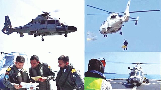 پاک بحریہ کے جہاز پی این ایس سیف کی سری لنکا میں دوسرے روز بھی امدادی سرگرمیاں  