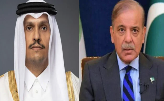 وزیراعظم شہباز شریف کو قطری ہم منصب کا فون