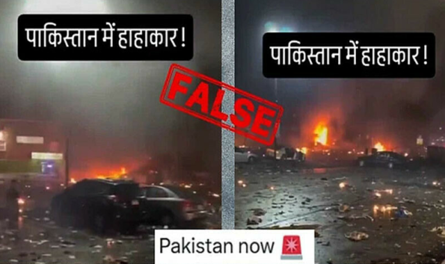 فیکٹ چیک: بھارتی میڈیا پر کراچی پر حملے کی ویڈیو جعلی ہے