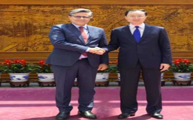 چین کے نائب وزیر خا رجہ سن ویڈونگ کی پاکستانی سفیر خلیل ہاشمی سے ملاقات