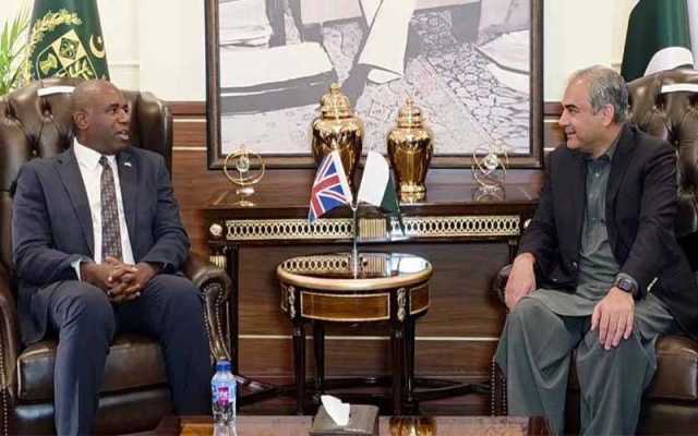 وزیر داخلہ محسن نقوی سے برطانیہ کے وزیر خارجہ کی ملاقات, پاک برطانیہ تعلقات اور ترقیاتی شراکت داری پر تبادلہ خیال