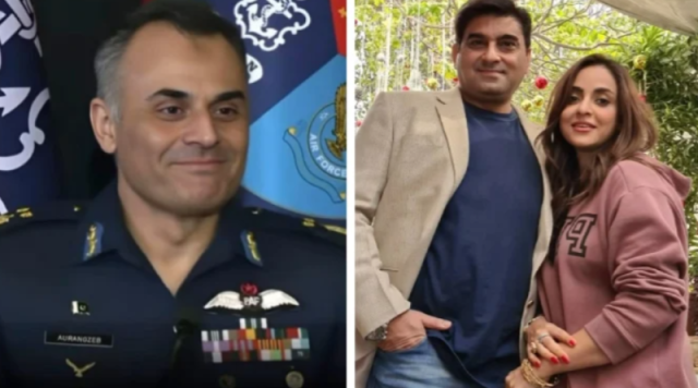 نادیہ خان کا ائیر وائس مارشل اورنگزیب سے کیا رشتہ ہے؟ میزبان نے تصویر شیئر کردی