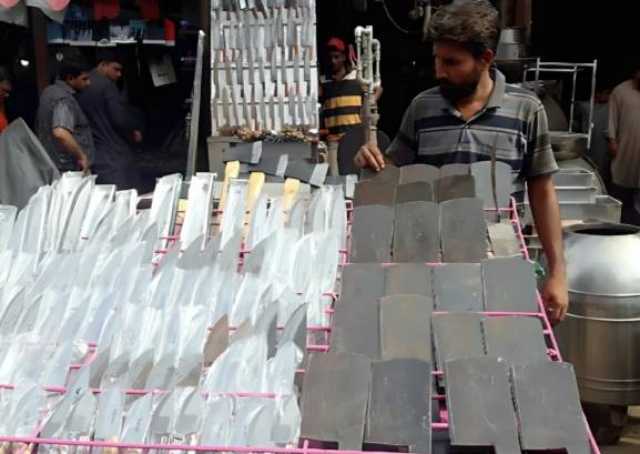 عید الاضحیٰ پر قربانی کے اوزاروں کی مانگ میں اضافہ، دکانوں پر رش