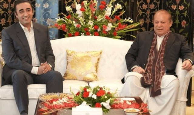 لندن میں بلاول بھٹو کی جانب سے نواز شریف کو پھولوں کا تحفہ