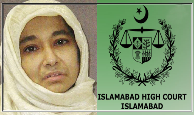 عافیہ صدیقی رہائی کیس: ہائی کورٹ کا وفاق سے بذریعہ ایڈیشنل اٹارنی جنرل عدالتی سوال پرجواب طلب