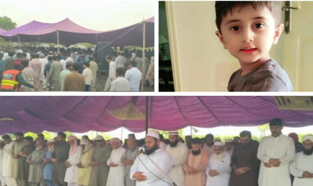 سانحہ چلاس: جاں بحق 3 سالہ عبدالہادی کی لودھراں میں نمازِ جنازہ ادا، والدہ کے پہلو میں تدفین