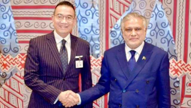 نائب وزیراعظم اور وزیر خارجہ اسحاق ڈار کی تھائی لینڈ کے وزیر خارجہ ماریس سے ملاقات