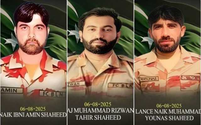 مستونگ میں بھارتی حمایت یافتہ دہشت گردوں کے حملے میں میجر سمیت 3 جوان شہید