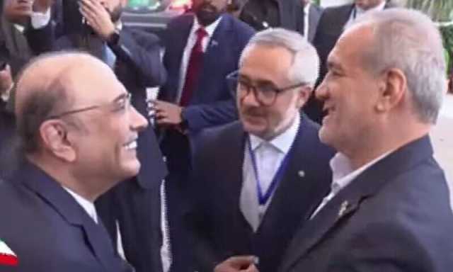 صدر آصف زرداری اور ایرانی صدر ڈاکٹر مسعود پزشکیان کی ایوان صدر میں ملاقات