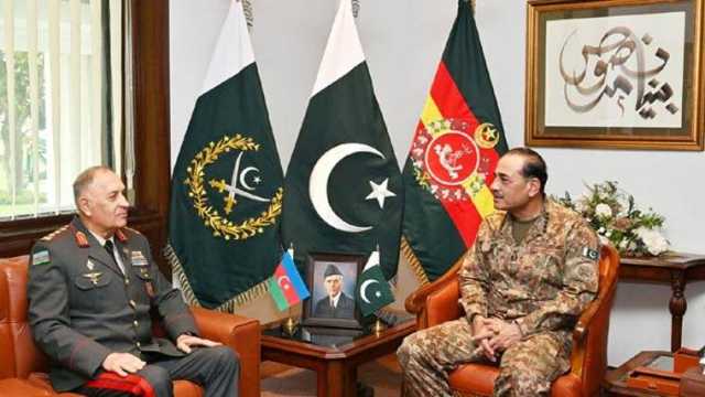 فیلڈ مارشل سید عاصم منیر سے آذربائیجان کے چیف آف جنرل سٹاف کی ملاقات