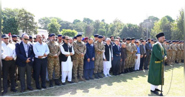 شہید میجر سبطین حیدر کی نماز جنازہ ادا کردی گئی