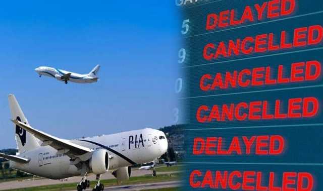 کراچی سے روانہ ہونے والی8پروازیں منسوخ اور 2تاخیر کا شکار