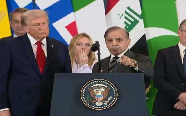 وزیراعظم پاکستان شہباز شریف کی غزہ امن معاہدہ کے موقع پر زبردست پذیرائی