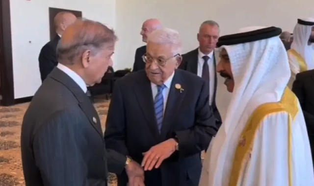 مصر: شہباز شریف کی فلسطینی صدر سے ملاقات، غزہ میں جنگ بندی پر اطمینان کا اظہار