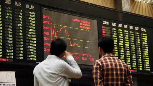 پاکستان سٹاک ایکسچینج میں کاروبار کے آغاز پر شدید مندی