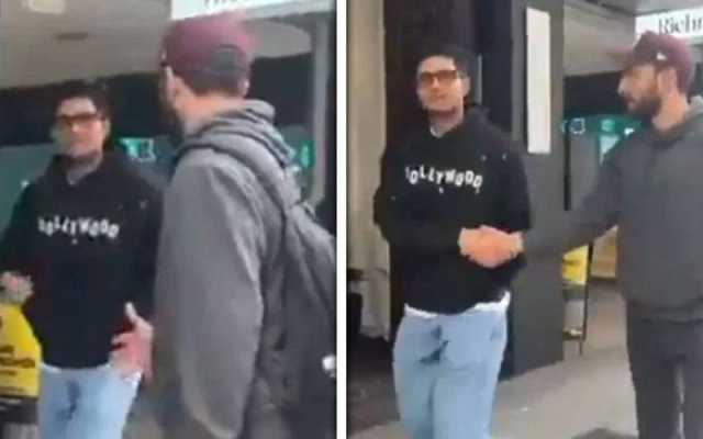 مصافحہ کرنے کے بعد پاکستانی کا’پاکستان زندہ باد‘ کا نعرہ، بھارتی کپتان شبمن گل حیران، ویڈیو سوشل میڈیا پر وائرل ٍ