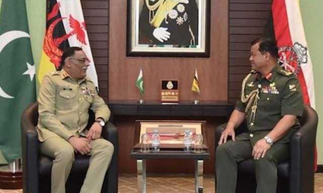 چیئرمین جوائنٹ چیفس آف اسٹاف جنرل ساحر شمشاد مرزا کا دورہ برونائی