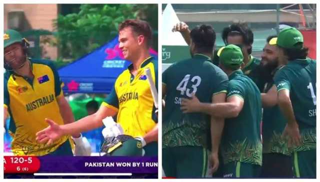 پاکستان نے سیمی فائنل میں آسٹریلیا کو سنسنی خیز مقابلے کے بعد 1 رن سے شکست دیدی