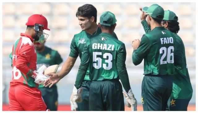 ایشیا کپ رائزنگ اسٹارز کے پہلے میچ میں پاکستان کی عمان کیخلاف شاندار فتح