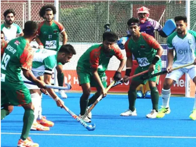 پاکستان نے بنگلہ دیش کو آخری ہاکی میچ میں بھی شکست دے کر کلین سوئپ مکمل کر لیا