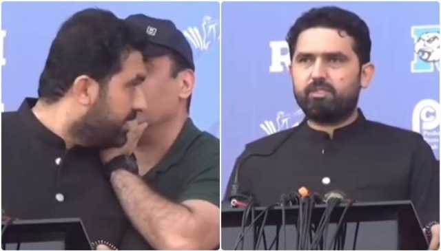 ’بزدلانہ حرکت ہے، ہم ڈرنے والے نہیں‘: وزیراعلیٰ کے پی کا دوران خطاب اسلام آباد دھماکے کی اطلاع پر ردعمل