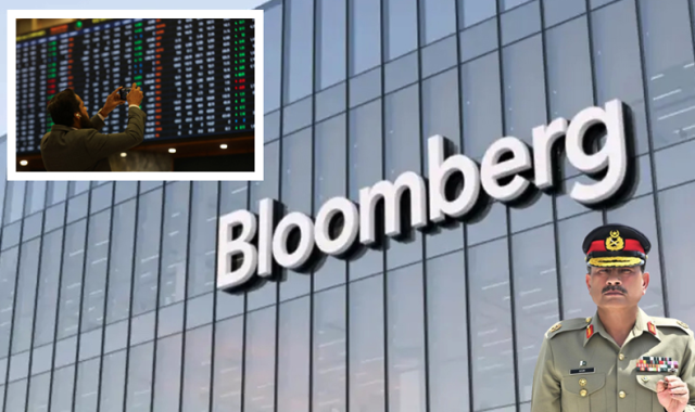 پاکستان کی عسکری قیادت نے امریکا سے تعلقات میں بہتری اور اسٹاک مارکیٹ کے استحکام میں کلیدی کردار ادا کیا: بلوم برگ