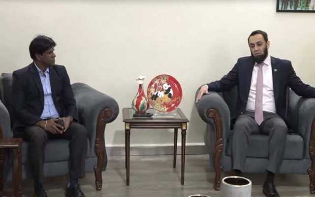 عطاء اللہ تارڑ سے سری لنکا کے نائب وزیرامور نوجوانان و کھیل کی ملاقات