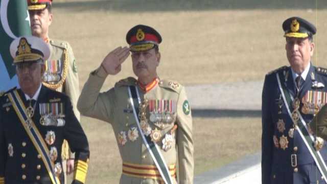 چیف آف ڈیفنس فورسز سید عاصم منیر کے اعزاز میں تقریب، گارڈ آف آنر پیش