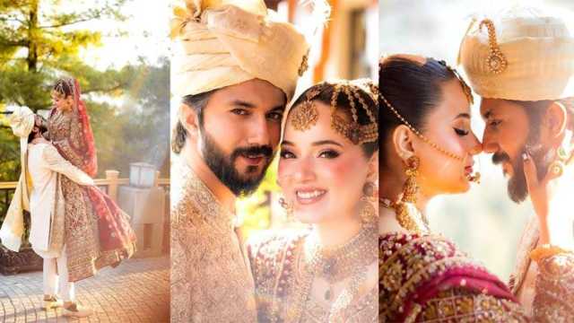 ربیکا اور حسین کی شادی کی تصاویر وائرل، مداحوں کی مبارکباد، نیک تمنائیں