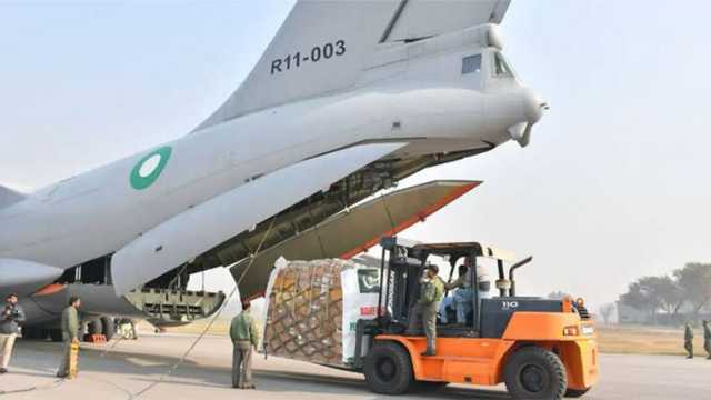این ڈی ایم اے کی تیسری امدادی کھیپ کولمبو پہنچ گئی