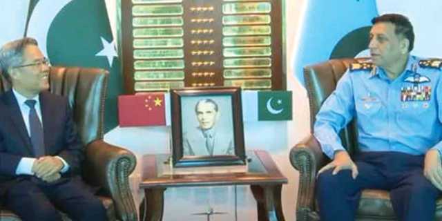 چینی سفیر کی ائرچیف سے ملاقات‘ خطے کی بدلتی صورتحال پر تبادلہ خیال