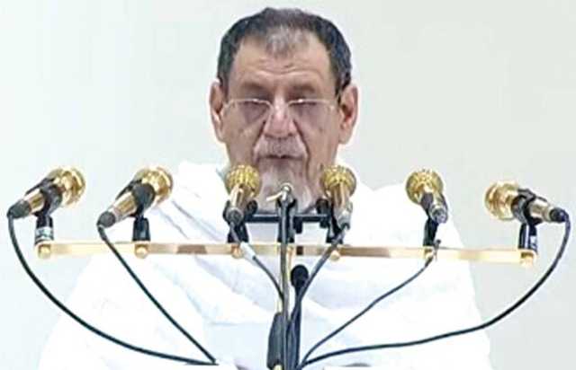 مسلمان حکمرانوں کو بھلائی کی توفیق، ہدایت اور تقویٰ کیلئے دعا، اے اللہ فلسطینیوں کو دشمن پر غالب فرما: خطبہ حج