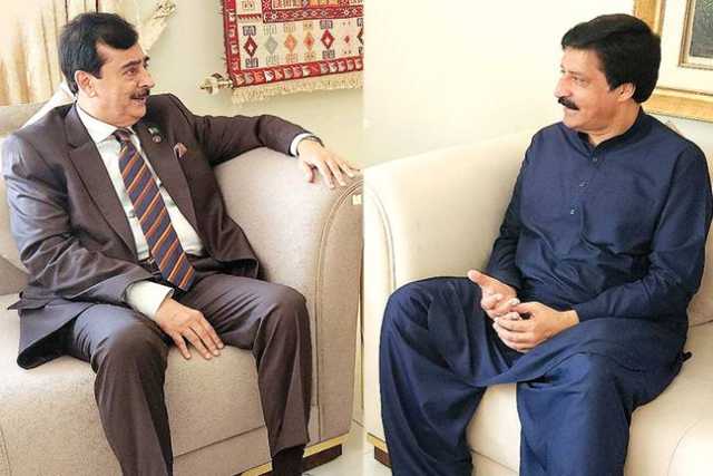 گورنر پنجاب کی یوسف رضا گیلانی سے ملاقات‘ بری ہونے پر مبارکباد دی 