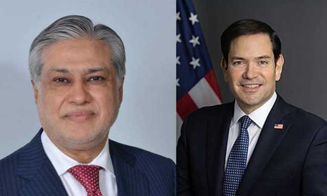اسحاق ڈار ، امریکی وزیر خارجہ کا ٹیلیفونک : ٹیرف باہمی وعالمی امور پر تبادلہ خیال