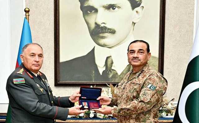 فیلڈ مارشل کو آذربائیجان کے اعلیٰ ترین ’’پیٹریاٹک وار میڈل‘‘ سے نوازا گیا