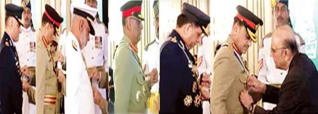 معرکہ حق میں بھارت کو دھول چٹانے پر فیلڈ مارشل، سینکڑوں فوجیوں ، سویلینز کو اعزازات