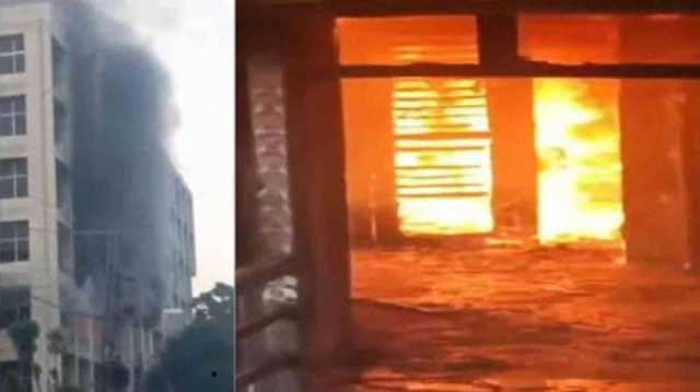 لاہور رسول کورٹ میں خوفناک آتشزد گی 100عدالتوں کا ریکارڈ جل گیا 