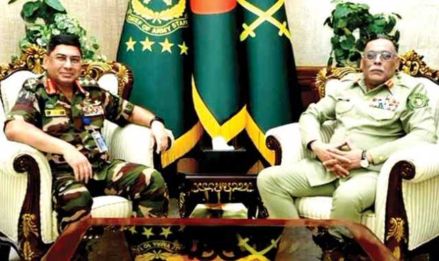 جنرل ساحر کی بنگلہ دیشی آرمی چیف سے ملاقات، تعلقات مزید مضبوط بنانے پر زور