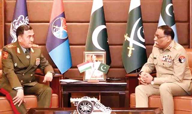 تاجک وزیر دفاع کی ملاقات، دونوں ملک خطے میں امن کیلئے مصروف عمل: جنرل ساحر