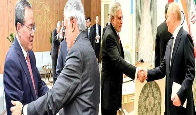 اسحاق ڈار، چینی وزیراعظم ملاقات: سٹرٹیجک شراکت داری کی توثیق: خطے میں اقتصادی تعاون چاہتے ہیں، پیوٹن