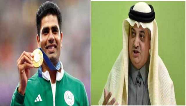 گولڈ میڈل جیتنے پر سعودی سفیر کی ارشد ندیم کو مبارکباد