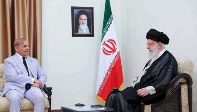 ایران کی حمایت پر وزیراعظم شہباز شریف کا ایرانی سپریم لیڈر سے اظہار تشکر